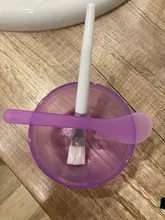 Cuenco de mascarilla para maquillaje, 3 uds., Kit de cucharita herramienta, color aleatorio casero