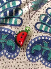 15 Uds de cristal de Murano Apple cereza encantos de cristal de Murano de frutas dije con vegetales de accesorios de joyería DIY hecho a mano material