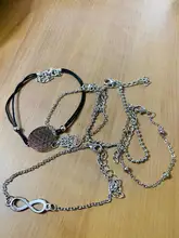 Pulseras y brazaletes de cuerda bohemios para mujer, conjunto de pulseras con cuentas bohemias, accesorios de joyería bisutería multicapa