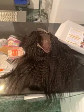 RESHINE-Peluca de cabello liso rizado 13x4, pelucas de cabello humano con encaje frontal Yaki europeo, peluca de cabello humano liso prearrancado