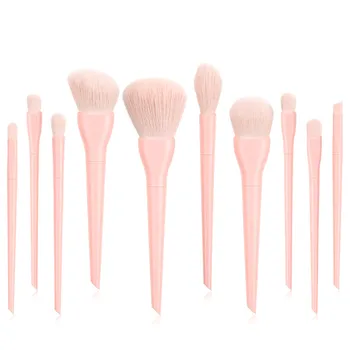 

10pcs Makeup Brushes Set Candy Color Eyeshadow Eyeliner Eyebrows Fundation Powder Concealer Blush Professional Face Makeup Brush
