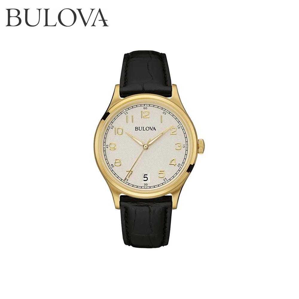 Наручные часы Bulova 97B147 мужские кварцевые на кожаном ремешке|Кварцевые часы| |