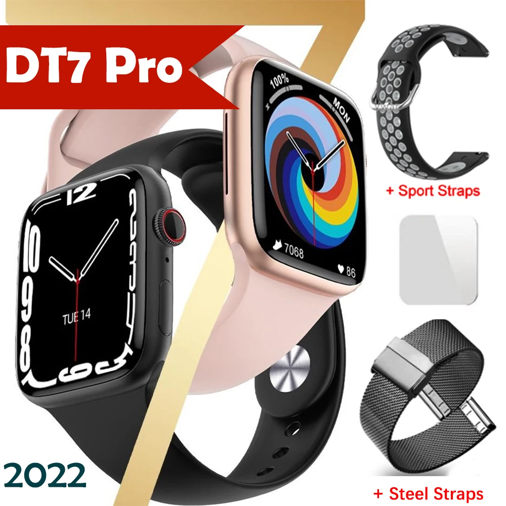 Оригинальные Смарт-часы DT7 Pro серии 7 2 кнопки GPS трекер Bluetooth Вызов Беспроводная