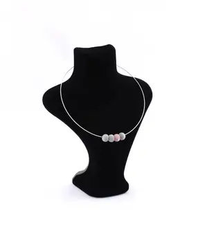 

Goo Design Pink Cubic Zirconia Small Concreted Ball Necklace