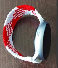 20mm/22mm trenzado Solo lazo correa para Samsung Galaxy ver 3/46mm/42mm/activo 2/equipo S3 pulsera reloj Huawei GT/2/2e/Pro banda