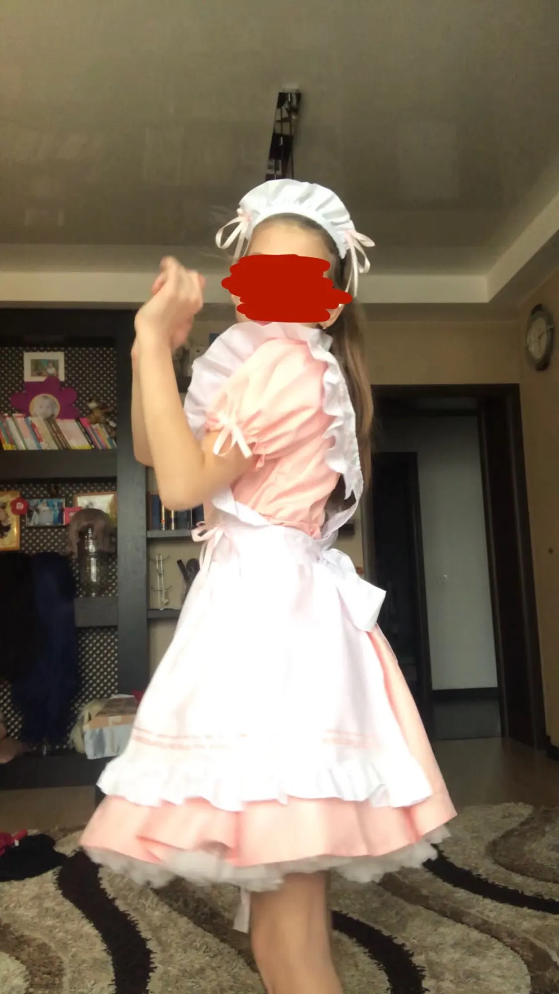 Süßes Lolita-Maid-Animations-Outfit-Kleid-Set