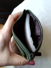 Mini Cartera de piel auténtica con cremallera para hombre y mujer, monedero pequeño y delgado de estilo Vintage