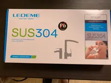 Leeme-grifo de acero inoxidable con un solo Mango para la cocina, rociador de un solo orificio, cepillado, L74998A-4 3