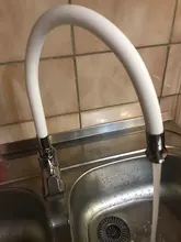 Frap-grifo giratorio de Gel de sílice para cocina, mezclador de agua fría y caliente, con una sola manija, con punta en cualquier dirección, modelo Torneira F4353