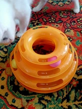 Toy Pet-Toy-Ball Carousel-Ball Track Cat-Supplies Three-Layer-Tower Baby Automatic