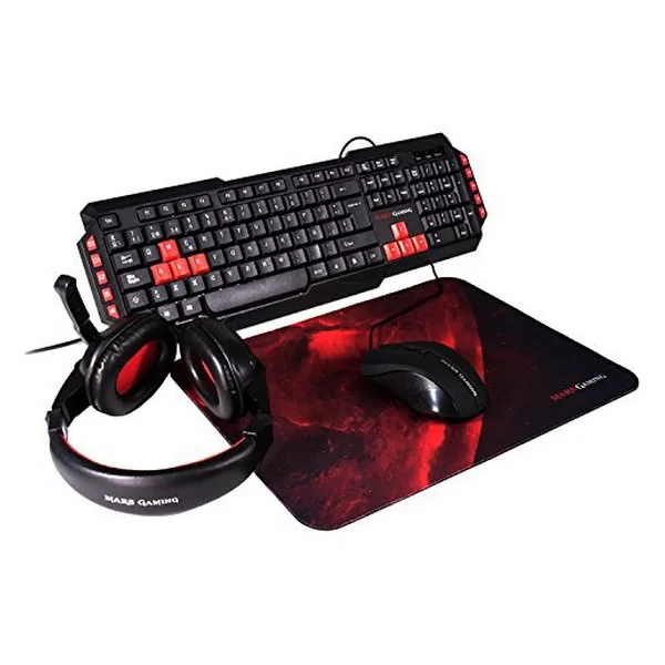 Набор игровой Mars Gaming MRCP1(4 шт) черный красный