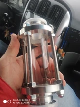 304-Stainless-Steel Fitting Tri-Clamp Sight Glass Homebrew Diopter Clover OD 38mm-Pipe