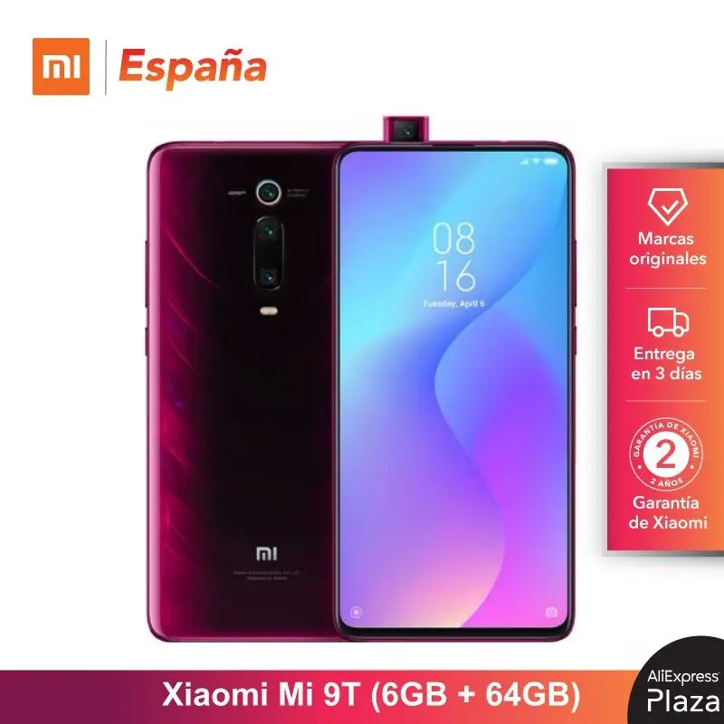  Xiaomi Mi 9T (64GB ROM 6GB RAM Triple cámara de 48 MP Android Nuevo Libre) [Teléfono Movil Versión 