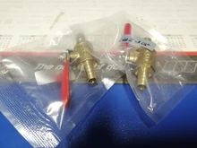 Ball Valve Pipe-Fittings Hose 6mm-12mm Fuel-Line Water-Oil Red-Handle Brass Shutoff Barb