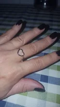 Anillo de corazón de Color oro rosa para mujer, regalos de joyería para dedo para niña
