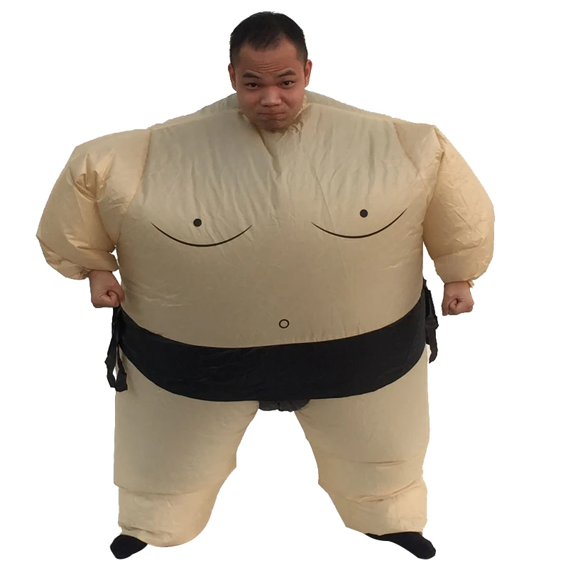 Inflatable Sumo Costume Suits Wrestler Halloween Purim Costume for Boys Girl Men Women Adults Kids Fat Man Airblown Sumo