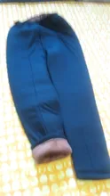 Velvet Pants Leggings Straight Trousers Printed Skinny Fleece Warm High-Waist Stretch