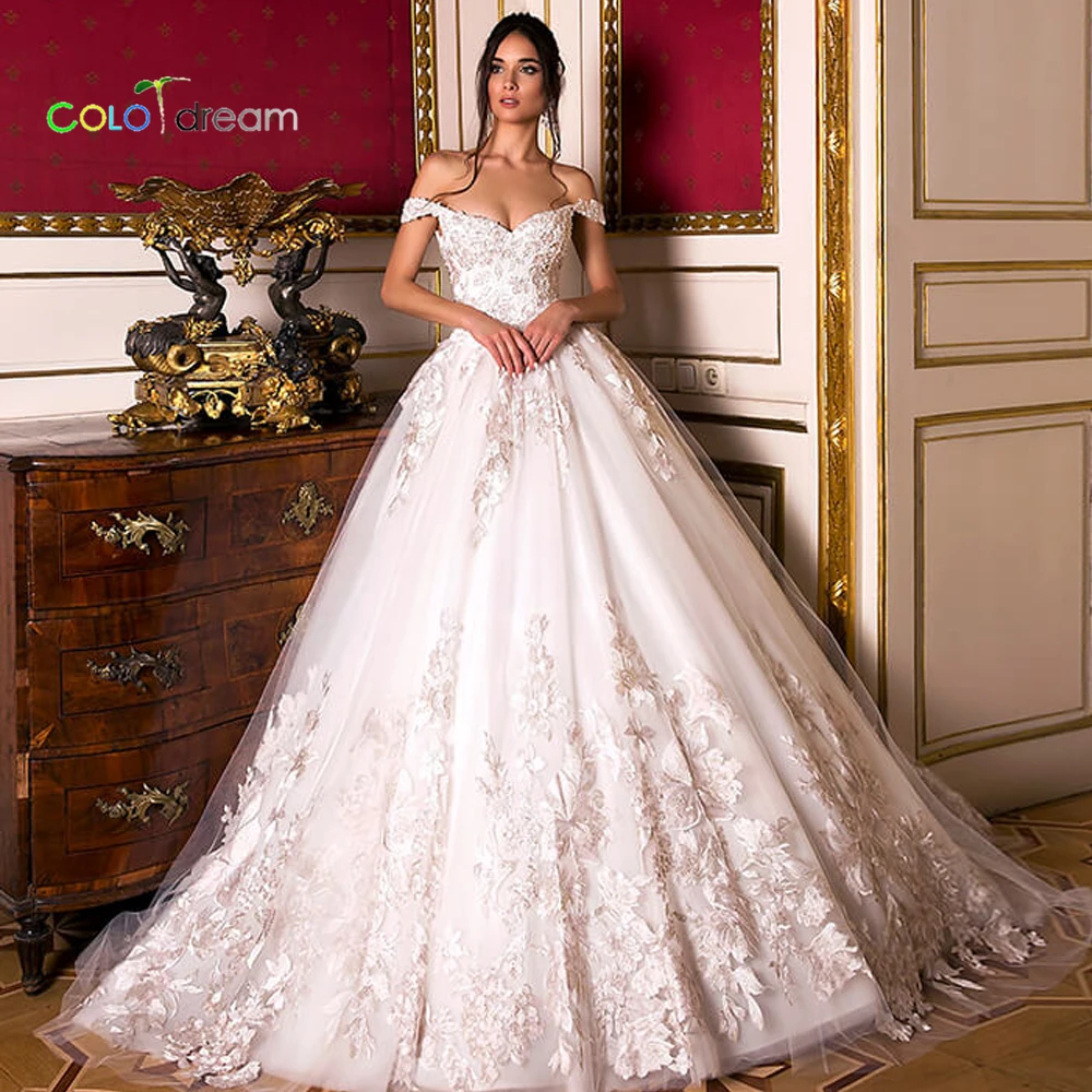 Свадебное платье бальное платье vestido de novia с вырезом лодочкой собора/Королевского поезда
