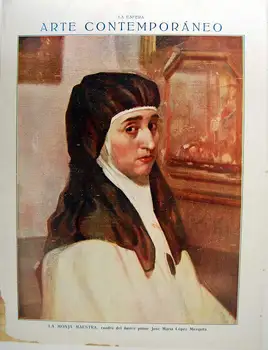 

Cutout Magazine Sphere 1916. The Nun Master box José María López Mesquita