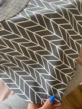 Round Tablecloth Cover Linen Christmas-Tree-Pattern Washable Nordic Cotton Stripe 