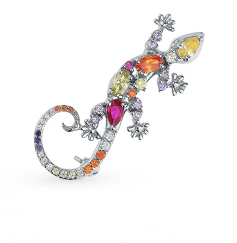 

Silver brooch with cubic zirconia sunlight sample 925