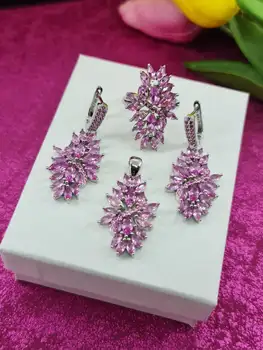 

Set silver with zircon Italian