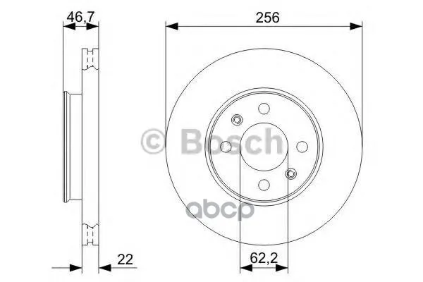 Тормозной Диск 0986479367 Bosch арт. 0986479367