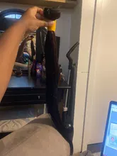 ALIANNA-extensiones de cabello humano para mujer, mechones de pelo largo y liso, brasileño, 32, 34, 36, 38 y 40 pulgadas, n. ° 1B, 30 pulgadas