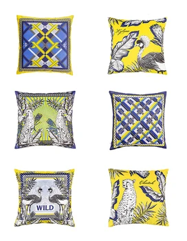 

Cheetah Leopard Plaid Pillow Covers Throw Pillow Cases Decorative Cushion Cover Velvet Vintage Home Decor for Couch Sofa