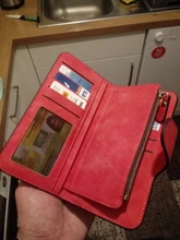 Billetera Baellerry de cuero de las mujeres de lujo tarjeta soporte embrague Casual mujeres carteras bolsillo con cremallera bolsillo Hasp cartera mujer bolso