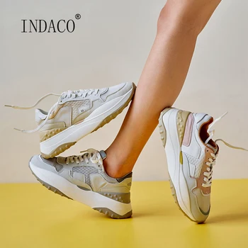 

Summer Sneakers Women 2020 Leather Women Sneakers Fashion Woman Casual Shoes 5.5cm