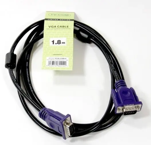 Кабель VGA to TV-COM (15m/15m) 1 8m 2 фильтра QCG341AD-1.8M | Компьютеры и офис