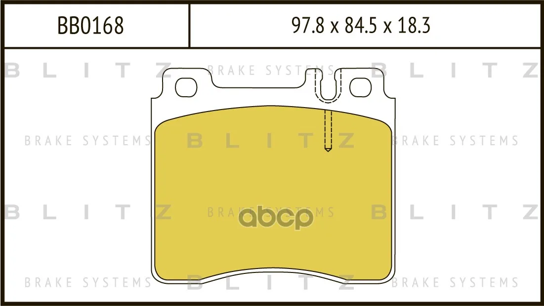 Колодки Тормозные Дисковые Blitz арт. BB0168