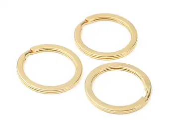 

Iron Key Rings - Flat Split Rings - Circle Key Rings - Keychain Connectors - Jewelry Supplies - 24Pcs/Lot - 28x28x2mm - PP2858