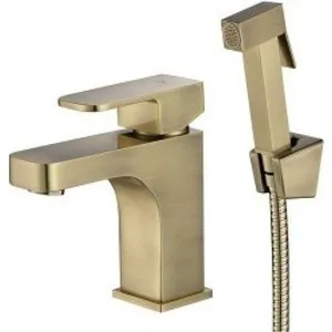 

Kaiser Sonat basin mixer with sanitary shower, bronze bronze (34088-1)