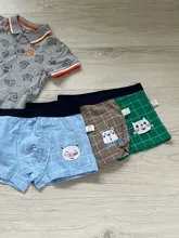 Ropa interior de algodón para niños, pantalones cortos de dibujos animados, bragas para bebés, bóxers a rayas, HH, 3 piezas