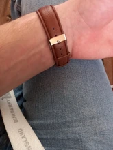 Reloj de cuero decorativo con correa para hombre, deportivo, de pulsera