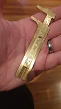 Measuring-Ruler Brass-Caliper Vernier Dual-Scale Retro Mini High-Quality Portable Pure-Copper