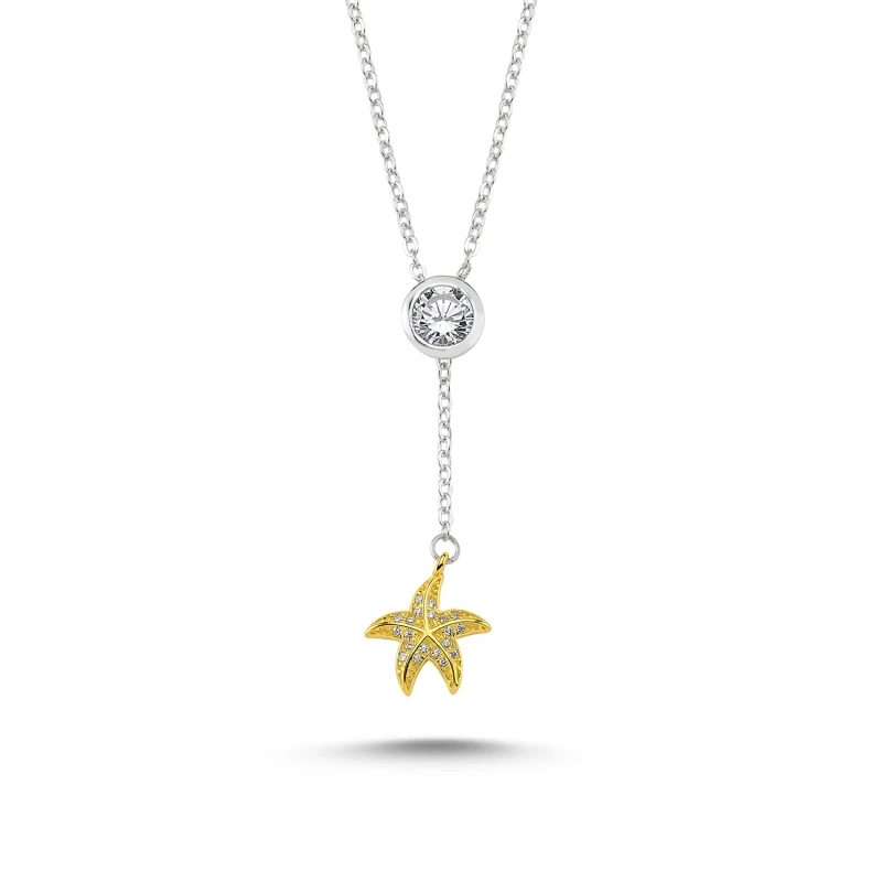 

Armagano Zircon Stone Sea Star Wobble Length Adjustable Y Necklace