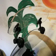 Clip ajustable para motocicleta Universal, alerón de extensión para parabrisas, Deflector de parabrisas para BMW, Honda, Suzuki, Yamaha, Kawasaki