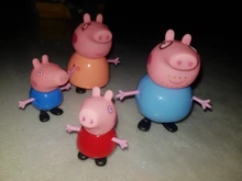 Figuras de acción de Peppa pig, George, familia de conejillos de indias, papá, mamá, Anime Original, juguetes para niños, regalo de Navidad