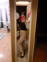 Pantalones ceñidos informales para mujer, pantalón de negocios, elegante, con cremallera falsa, retro, colores lisos, P575