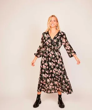 

Dress printed floral Long Dresses for woman cool elegant for summer fashion 2020