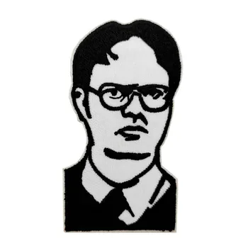 

3'' Dwight Schrute Embroidered iron on patch sew on Applique Rainn Wilson The Office Dunder Mifflin