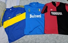 Maglie Calcio-camiseta de fútbol de Italia nanoli 1987/1988, MARADONA Retro Vintage, 1987 1988