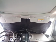 Parasol plegable para parabrisas de coche, quitasol de vehículo con protección para rayos UV, aislamiento térmico para ventana delantera interior, de 125 y 145cm