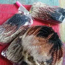 Saisity-extensiones de cabello torzado trenzado, cabello sintético marrón ombré, 30 raíces/Paquete de trenzas, Passion Twist