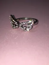 Color plata alas de Ángel anillo ajustable Micro Pave Zircon anillos para articulaciones para mujeres de moda anillos de apertura joyería de mujer regalo de amante