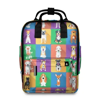

Women's backpack 3D funny dogs
