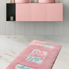 Коврик для ванной-коврики | коврик для ванной нескользящие Противоскользящие коврики Linda Pink 60X100 см